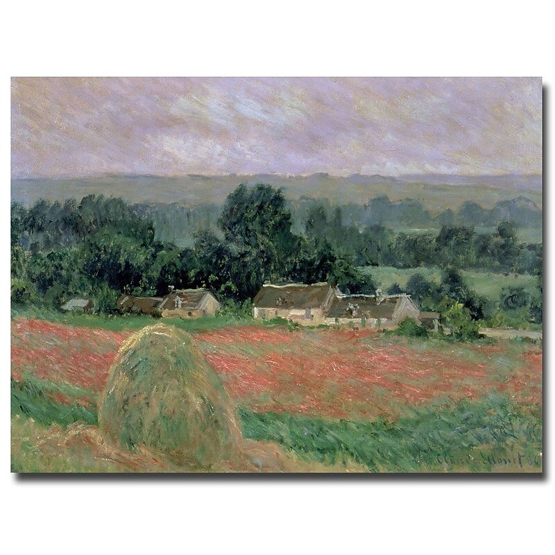 Trademark Fine Art Claude Monet 'Haystack at Giverny 1886' Canvas Art image 1