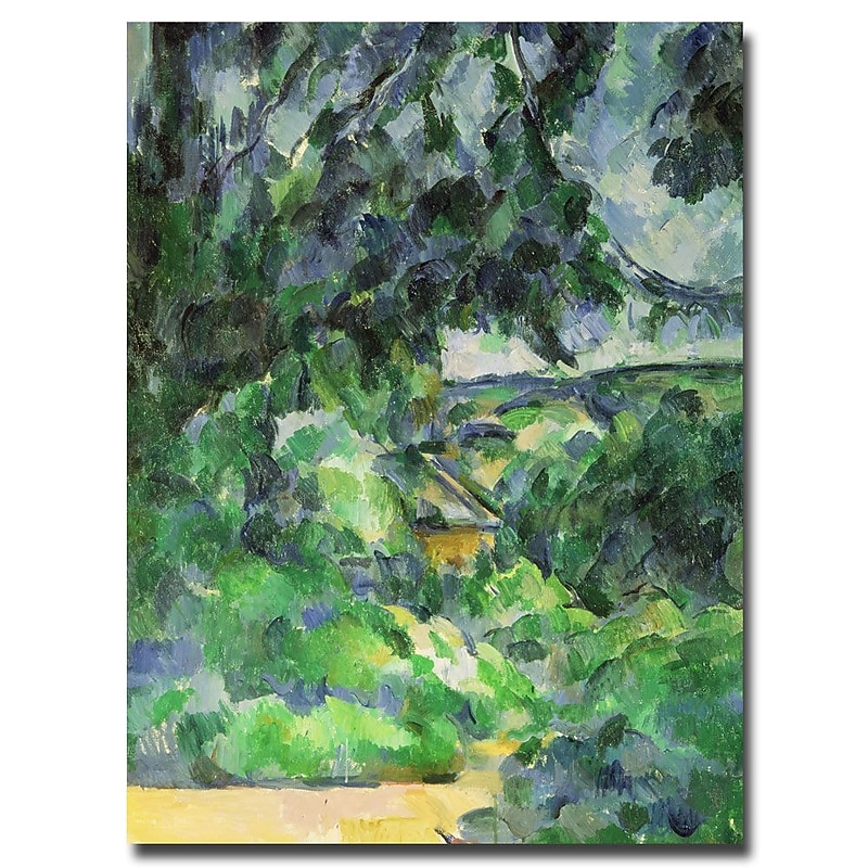 Trademark Fine Art Paul Cezanne 'Blue Landscape, 1903' Canvas Art 26x32 Inches image 1