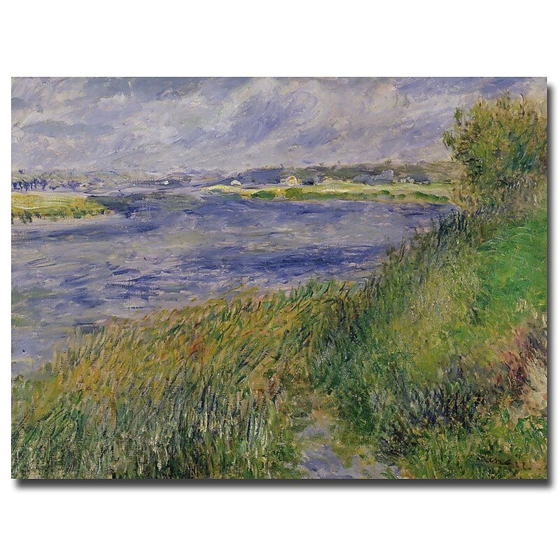 Trademark Fine Art Pierre Renoir 'The Banks of the Seine, Champrosay, 1876' 35x47 Inches image 1