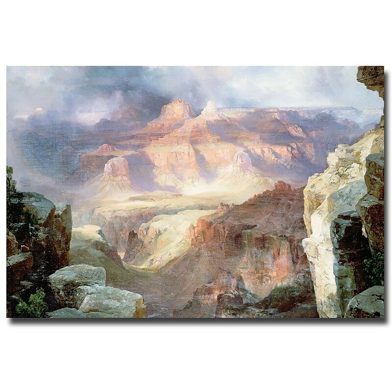 Trademark Fine Art Thomas Moran 'A Miracle of Nature, 1913' Canvas Art 22x32 Inches image 1
