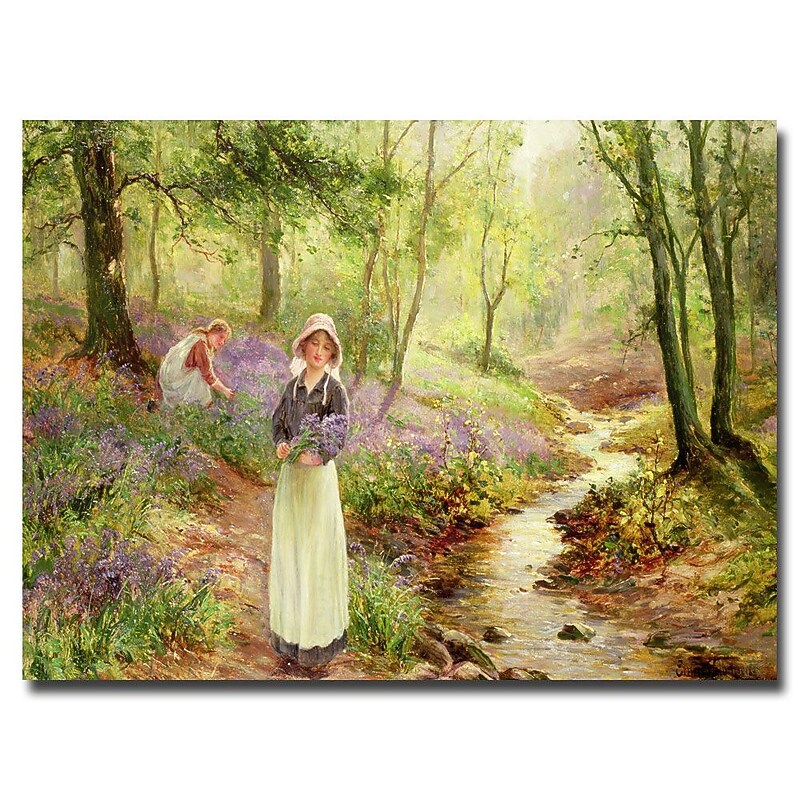 Trademark Fine Art Ernest Walbourn 'The Bluebell Glade' Canvas Art image 1