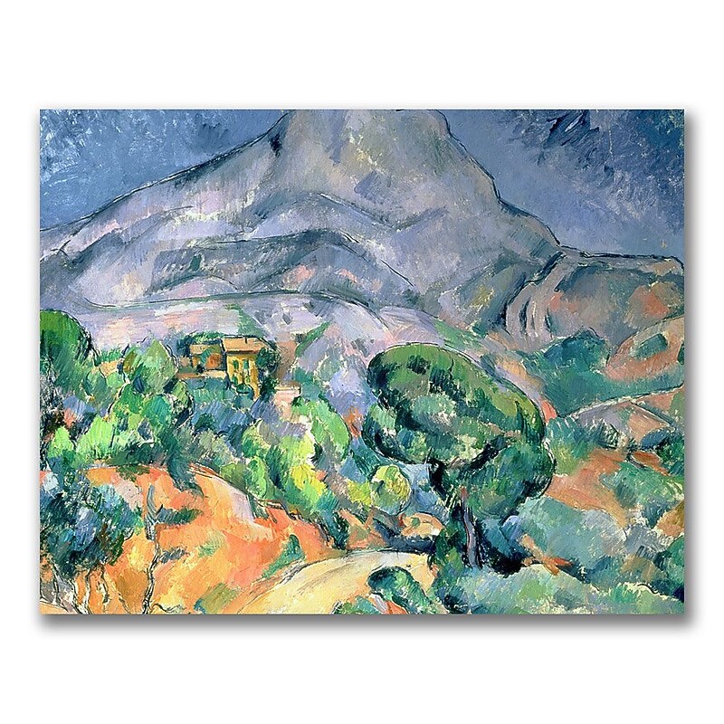 Trademark Fine Art Paul Cezanne 'Mont Sainte-Victoire' Canvas Art 18x24 Inches, BL0353-C1824GG image 1