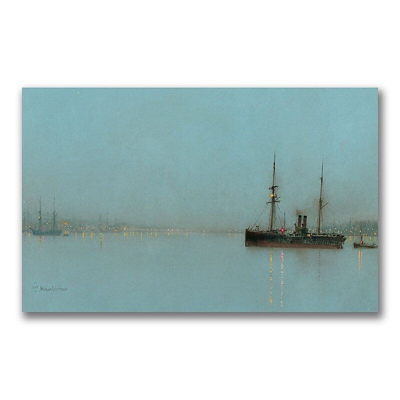 Trademark Fine Art John Grimshaw 'Port Light' Canvas Art 24x47 Inches image 1