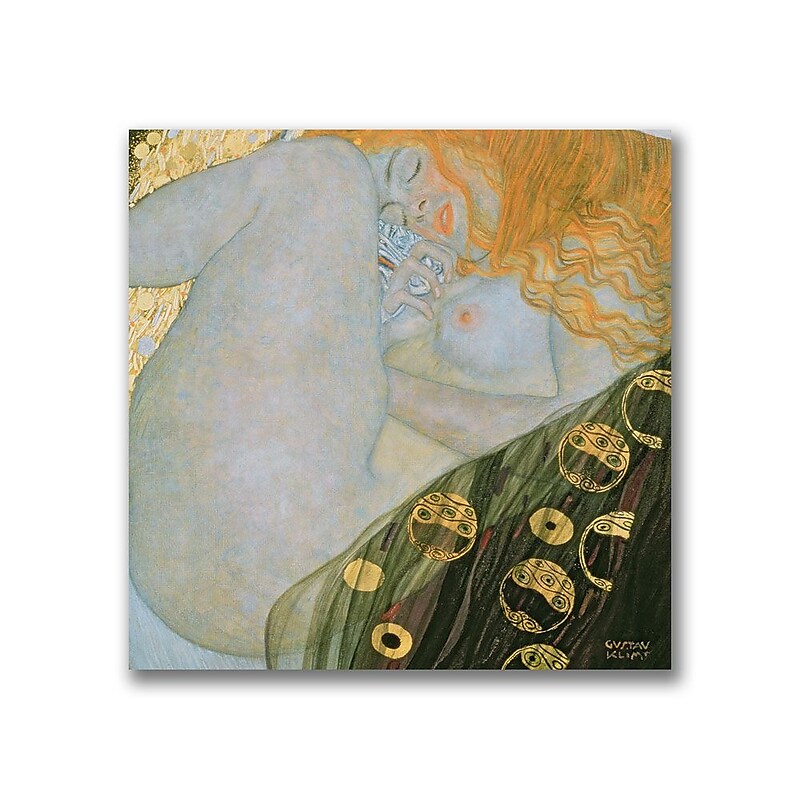 Trademark Fine Art Gustave Klimt 'Danae, 1907-08' Canvas Art image 1