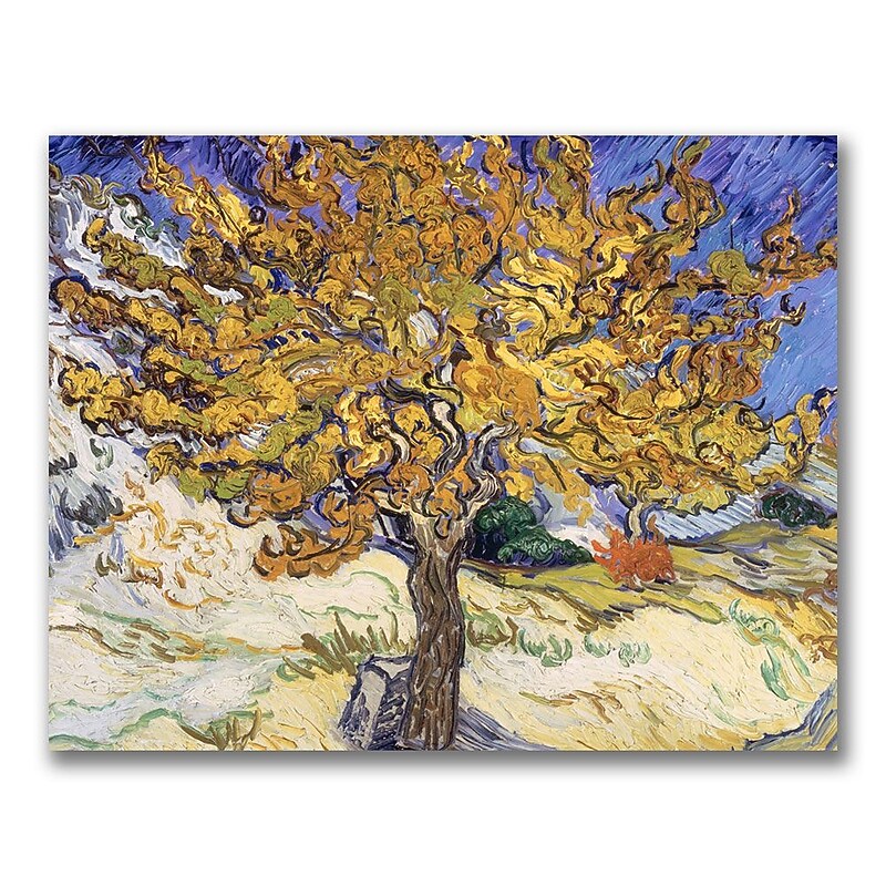 Trademark Fine Art Vincent Van Gogh 'Mulberry Tree 1889' Canvas Art image 1