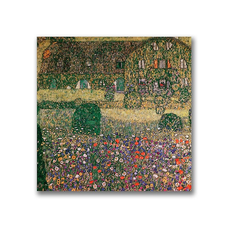Trademark Fine Art Gustav Klimt 'Country House' Canvas Art image 1