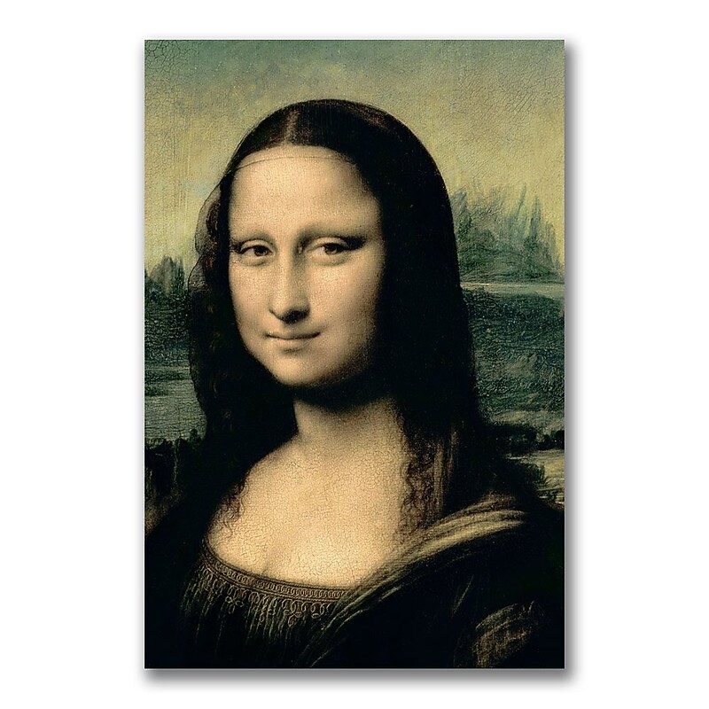 Trademark Fine Art Leonardo da Vinci 'Detail of the Mona Lisa' Canvas Art image 1