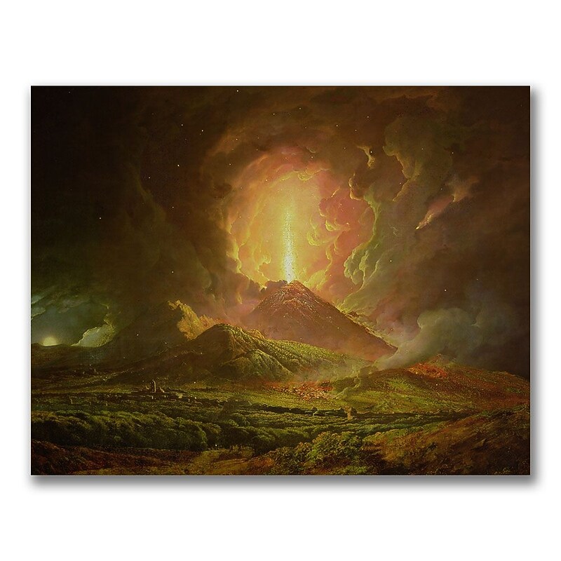 Trademark Fine Art Joseph Wright of Derby 'Eruption of Vesuvius' Canvas Art image 1