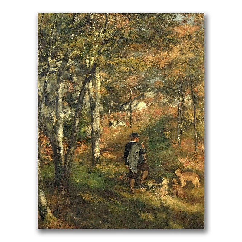 Trademark Fine Art Pierre Renoir 'Jules Le Coeur in the Forest' Canvas Art 18x24 Inches image 1