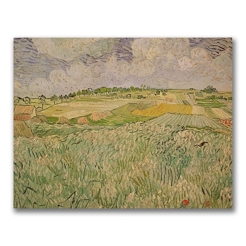 Trademark Fine Art Vincent Van Gogh'The Plains of Auvers'Canvas Art image 1