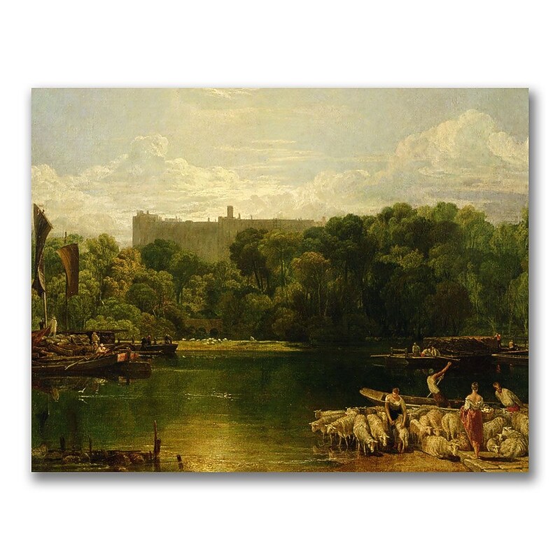 Trademark Fine Art Joseph Turner 'Windsor Castle from the Thames' Canvas Art image 1