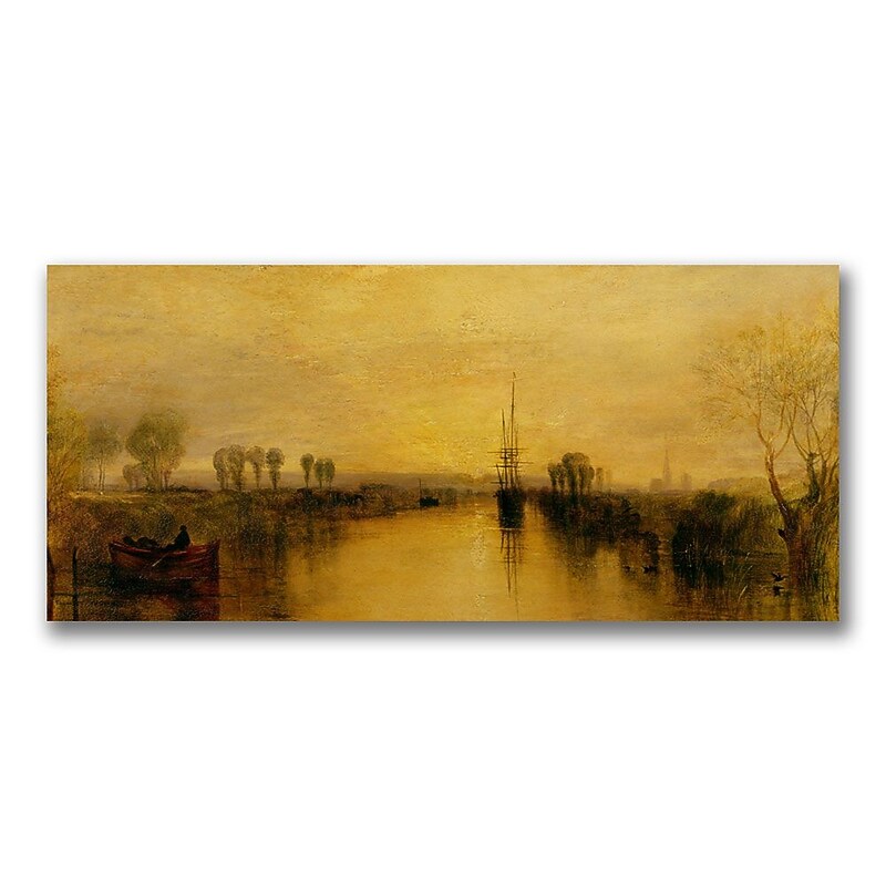 Trademark Fine Art Joseph Turner 'Chichester Canal.1829' Canvas Art 24x47 Inches image 1