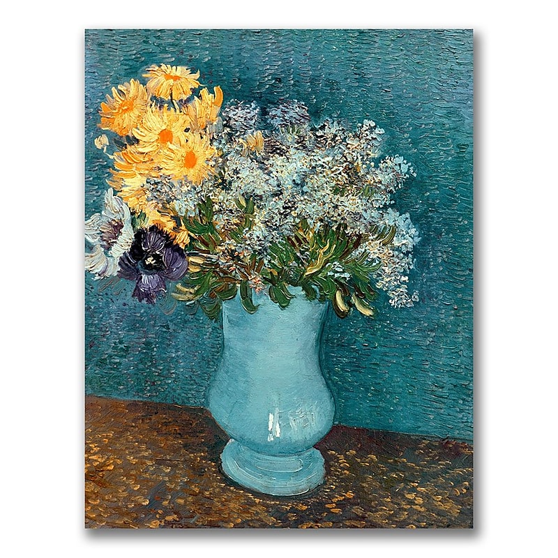 Trademark Fine Art Vincent Van Gogh 'Vase of Flowers' Canvas Art image 1