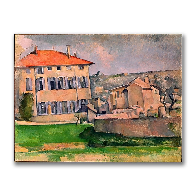 Trademark Fine Art Paul Cezanne 'Jas de Bouffan' Canvas Art 18x24 Inches image 1