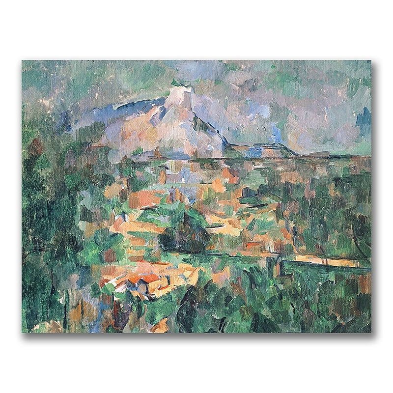 Trademark Fine Art Paul Cezanne 'Mont Sainte-Victoire' Canvas Art 18x24 Inches image 1