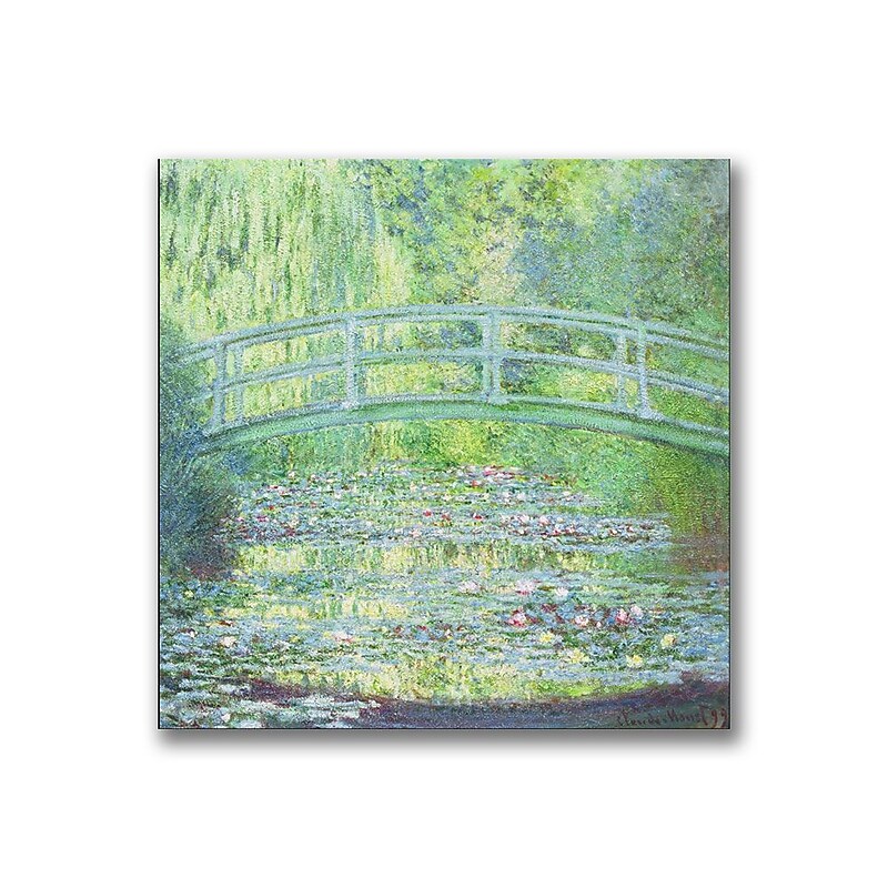 Trademark Fine Art Claude Monet 'Waterlily Pond-The Bridge II' Canvas Art image 1