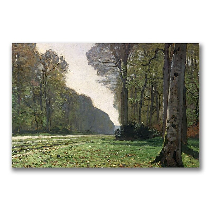 Trademark Fine Art Claude Monet 'The Road to Bas Breau' Canvas Art image 1