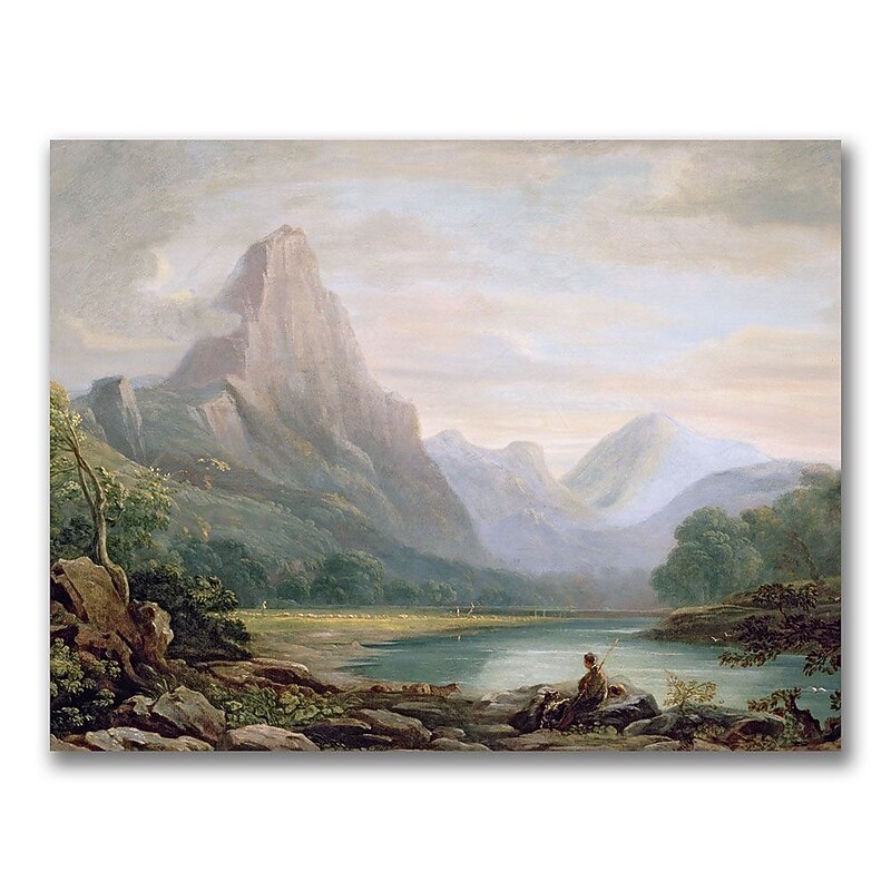 Trademark Fine Art John Varley 'A Welsh Valley' Canvas Art image 1