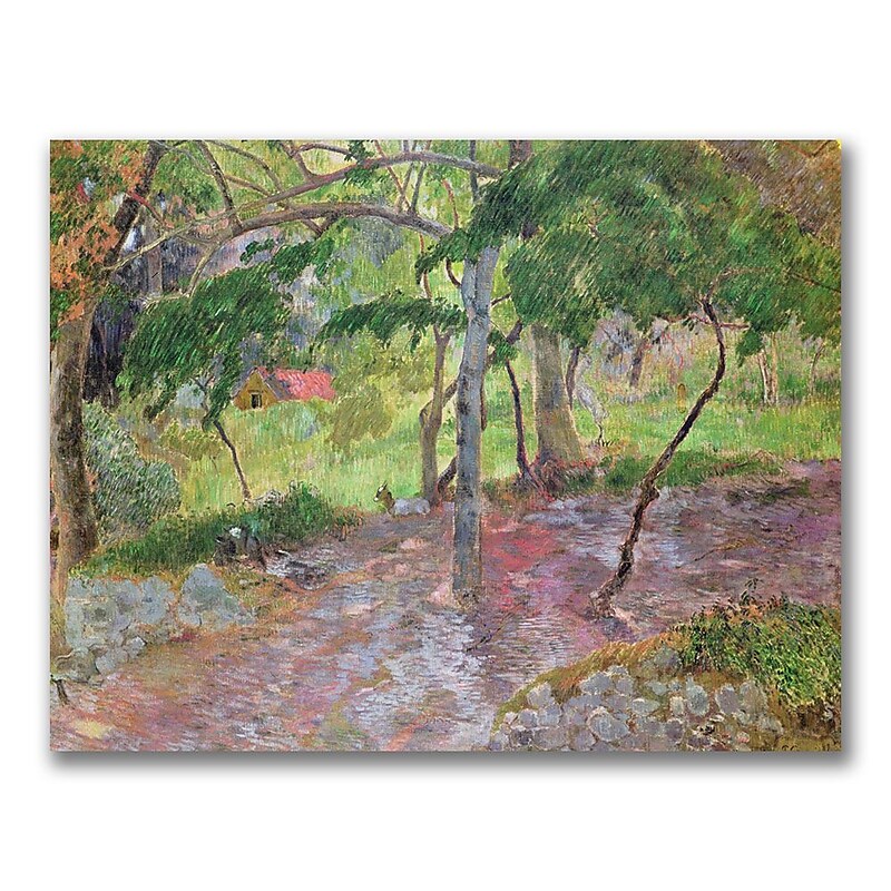 Trademark Fine Art Paul Gauguin 'Tropical Landscape Martinique' Canvas Art 18x24 Inches image 1