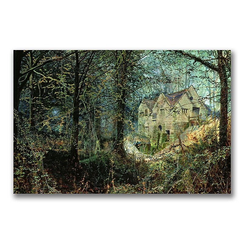 Trademark Fine Art John Grimshaw 'Autumn Glory, The Old Mill' Canvas Art 22x32 Inches image 1