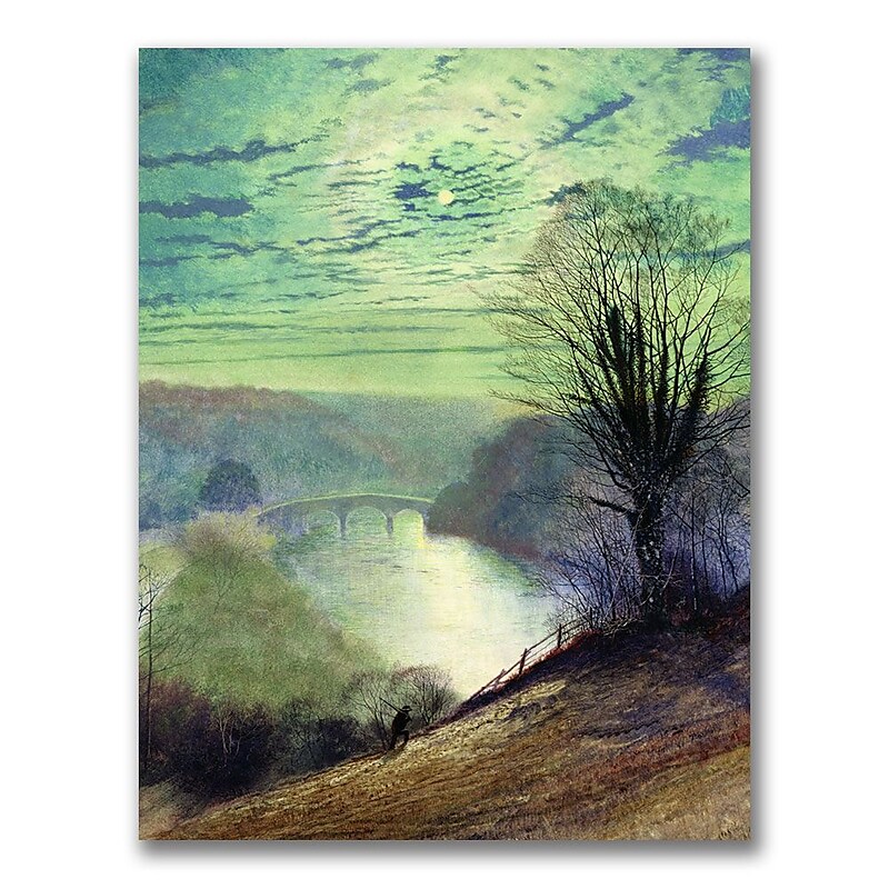 Trademark Fine Art John Grimshaw 'On the Tees, Near Barnard Castle' Canvas Art image 1