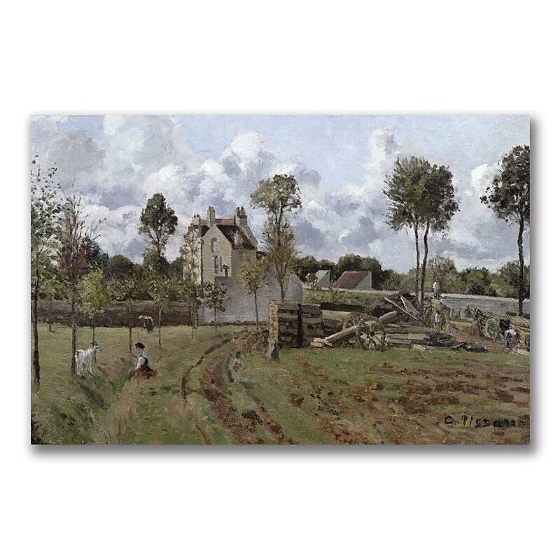 Trademark Fine Art Camille Pissaro 'Pontoise Landscape' Canvas Art image 1