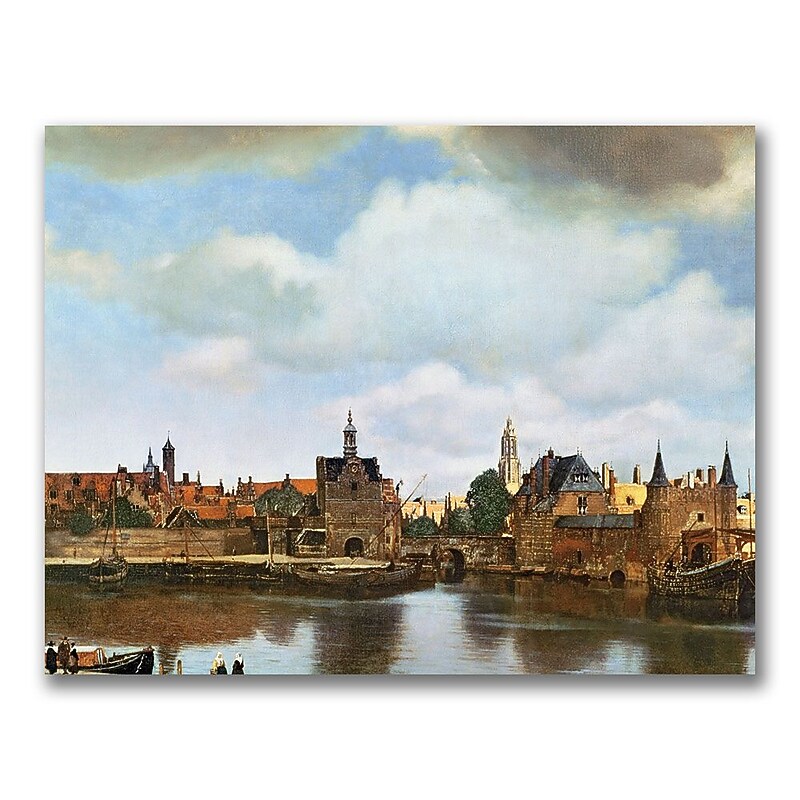 Trademark Fine Art Jan Vermeer 'View of Delft 1660-61' Canvas Art image 1