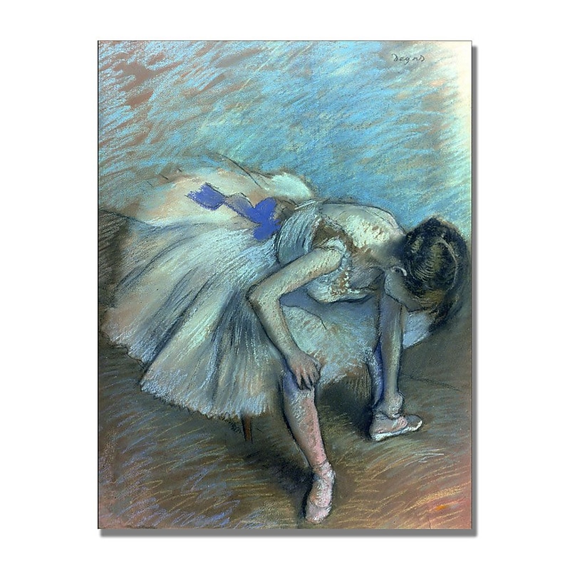 Trademark Fine Art Edgar Degas 'Seated Dancer' Canvas Art image 1