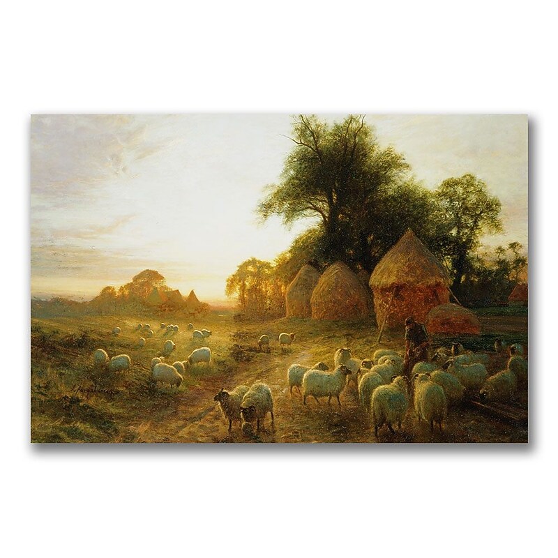 Trademark Fine Art John Faraquharson 'Yon Yellow Sunset' Canvas Art 16x24 Inches image 1