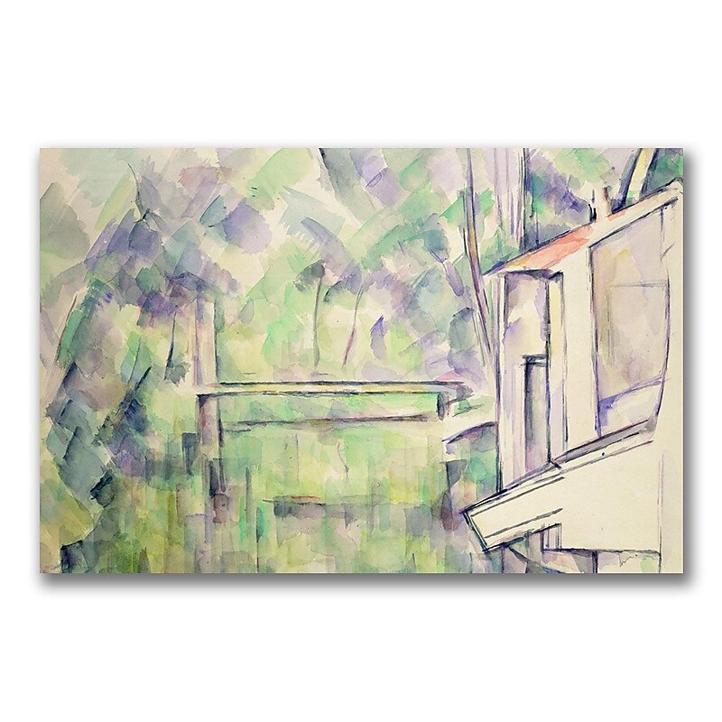 Trademark Fine Art Paul Cezanne 'Mill on the River 1900' Canvas Art 22x32 Inches image 1