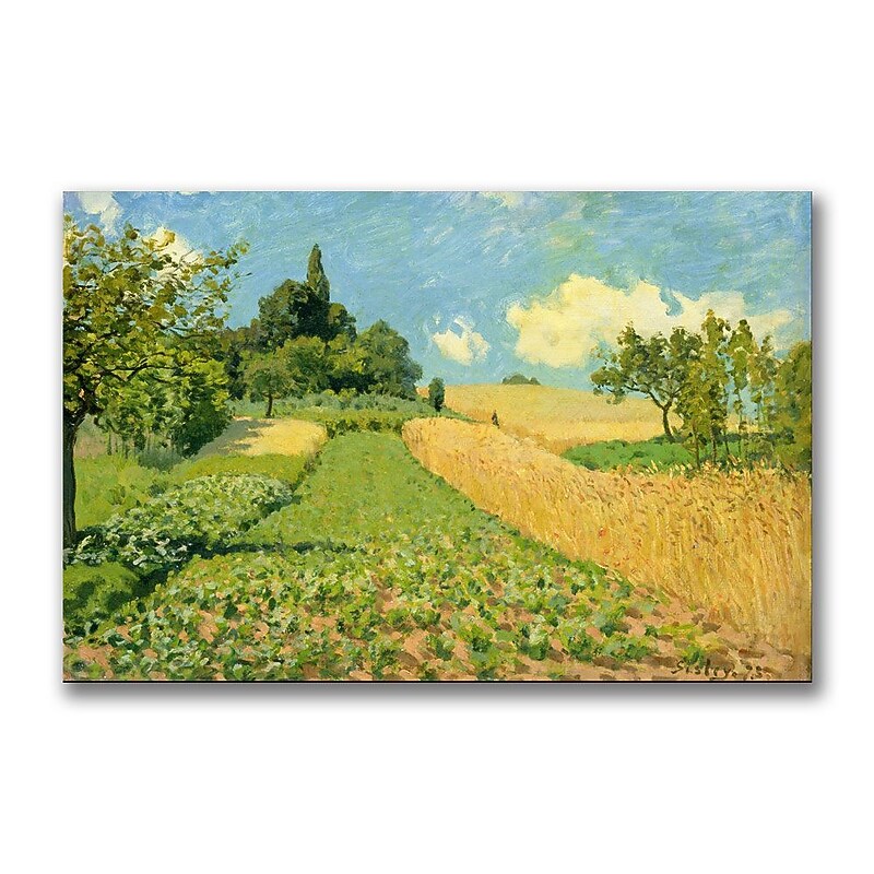 Trademark Fine Art Alfred Sisley 'The Cornfield' Canvas Art image 1