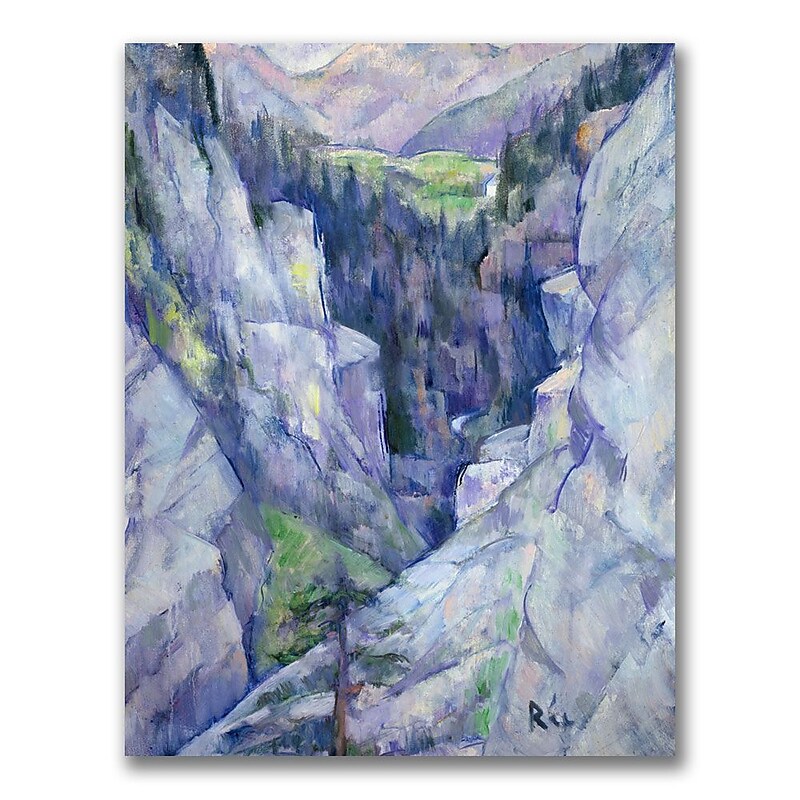 Trademark Fine Art Anite Ree 'Ravine at Pians 1921' Canvas Art image 1