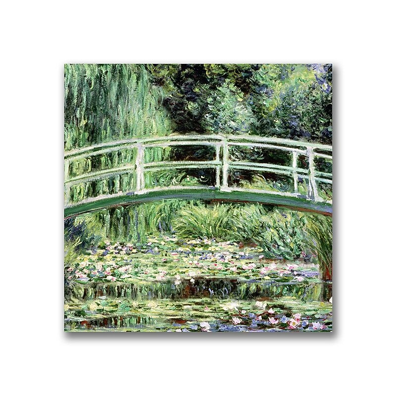 Trademark Fine Art Claude Monet 'White Waterlillies 1889' Canvas Art image 1