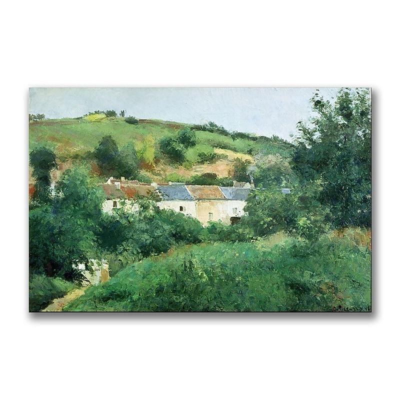 Trademark Fine Art Camille Pissaro 'The Path in the Village' Canvas Art image 1