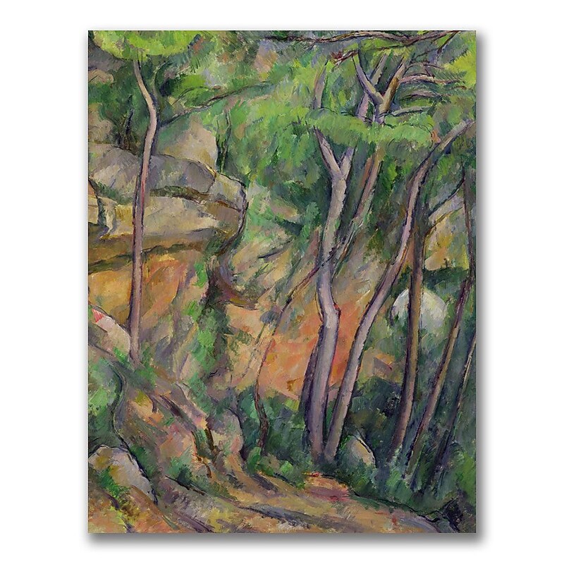 Trademark Fine Art Paul Cezanne 'In the Park of Chateau Noir' Canvas Art 24x32 Inches image 1