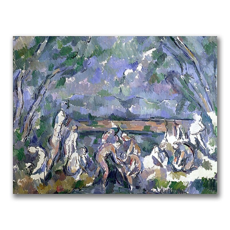 Trademark Fine Art Paul Cezanne 'The Bathers' Canvas Art 24 x 32 Inches image 1