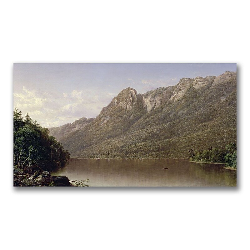 Trademark Fine Art David Johnson 'Eagle Cliff' Canvas Art 14x24 Inches image 1