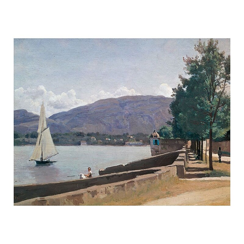 Trademark Fine Art Jean Baptiste Corot 'The Quai des Paquis' Canvas image 1