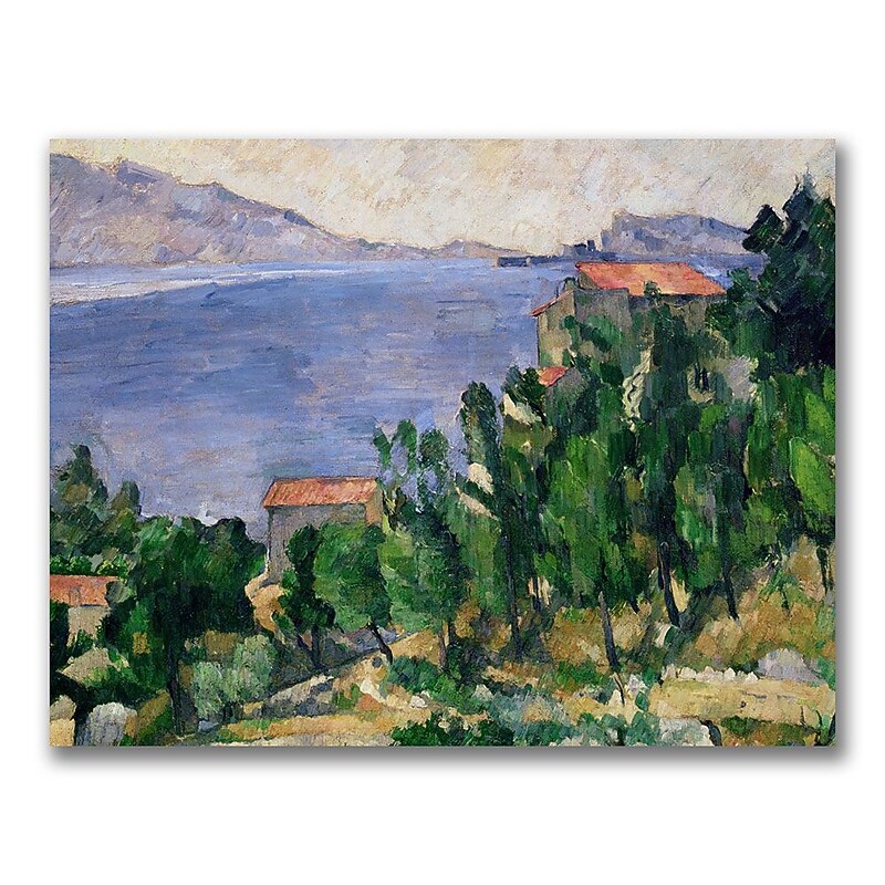 Trademark Fine Art Paul Cezanne 'View of Mount Marseilleveyre' Canvas Art 18x24 Inches image 1