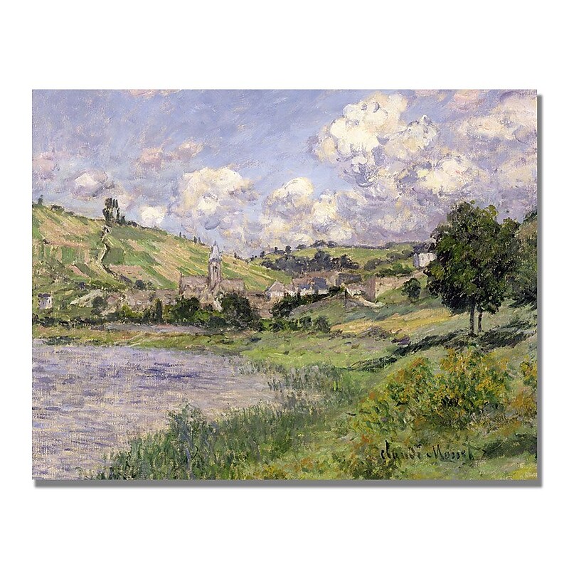 Trademark Fine Art Claude Monet 'Landscape Vetheuil 1879' Canvas Art image 1