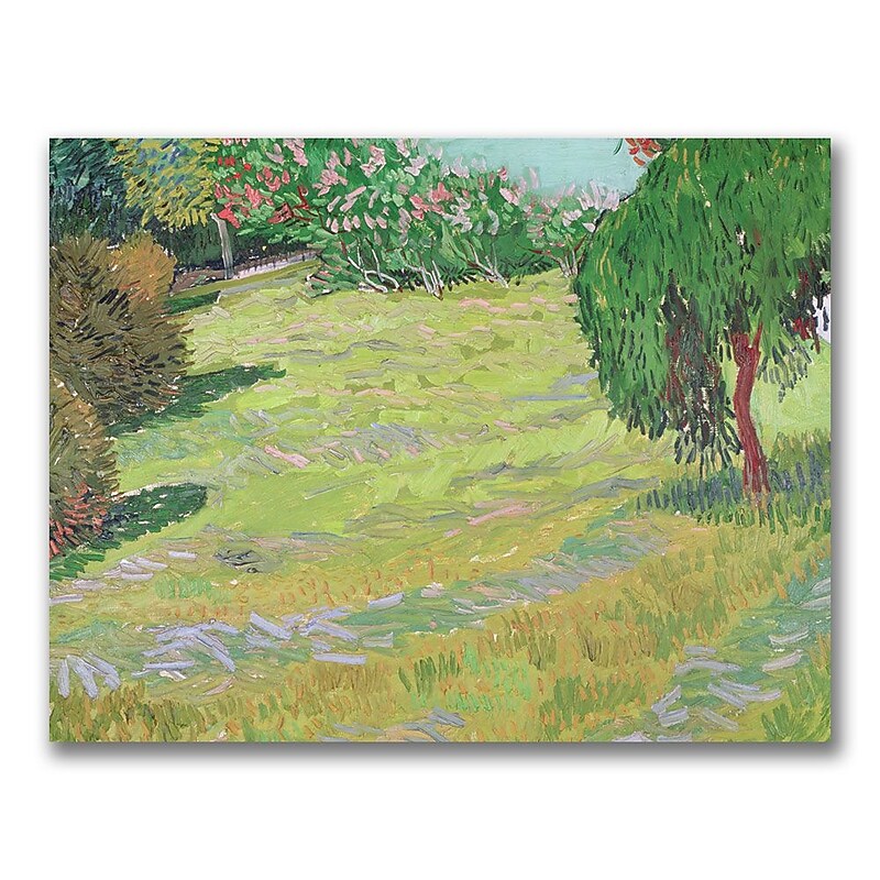 Trademark Fine Art Vincent Van Gogh 'Field in Sunlight' Canvas Art 24x32 Inches image 1