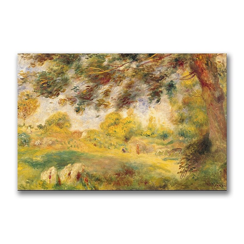 Trademark Fine Art Pierre Renoir 'Spring Landscape' Canvas Art 16x24 Inches image 1