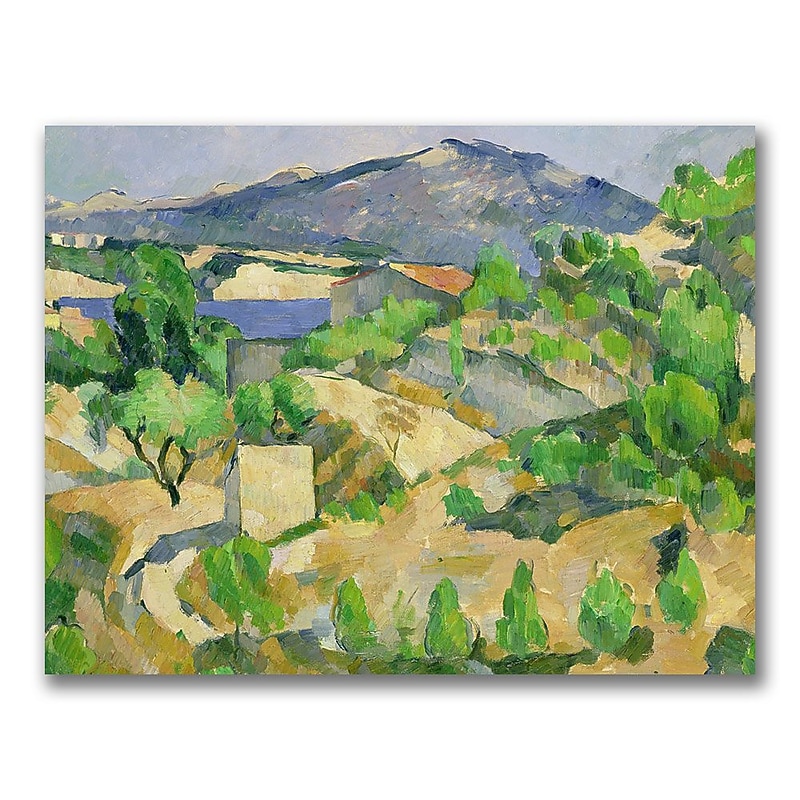 Trademark Fine Art Paul Cezanne 'Mountains in Provence' Canvas Art 18x24 Inches image 1