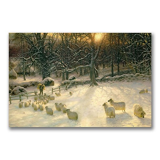 絵画 winter staple Trademark Fine Art Joseph Farquharson 'The Shortening Winter's Day