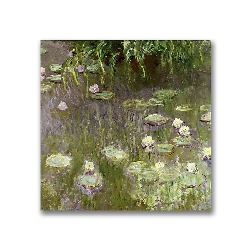 Trademark Fine Art Claude Monet 'Waterlilies at Midday' Canvas Art image 1