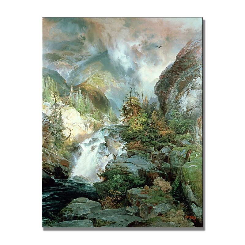 Trademark Fine Art Thomas Moran 'Children of the Mountain' Canvas Art image 1