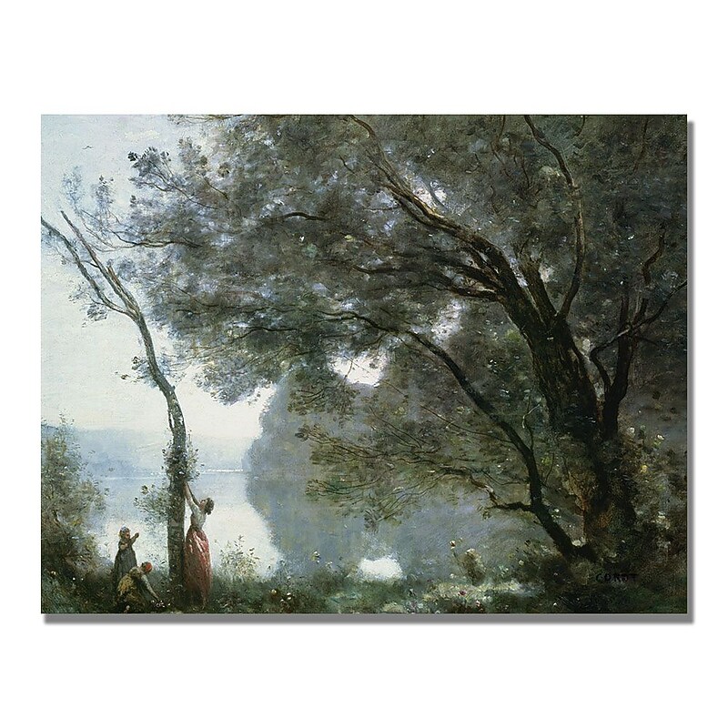 Trademark Fine Art Jean Baptiste Corot 'Souvenir of Montefontaine' Canvas. image 1