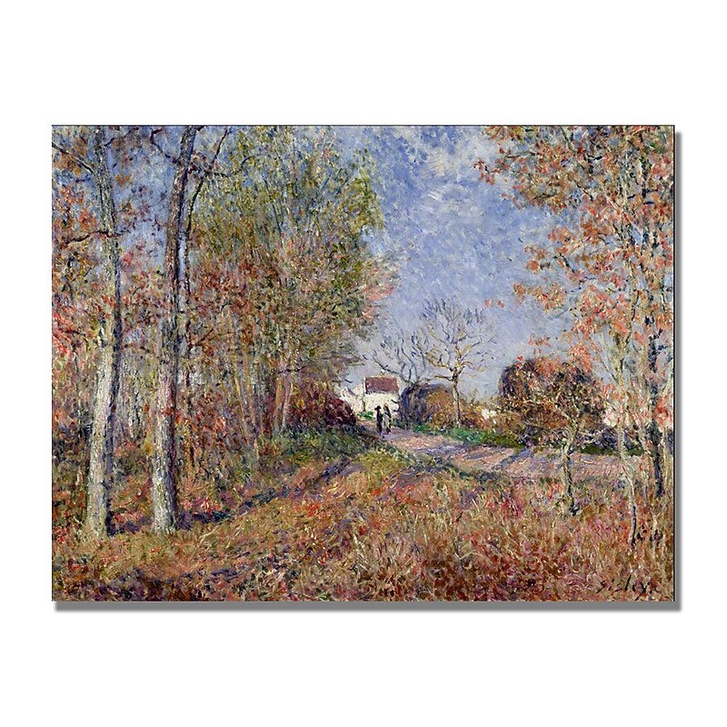Trademark Fine Art Alfred Sisley 'A Corner of the Woods at Sablons' Canvas Art image 1