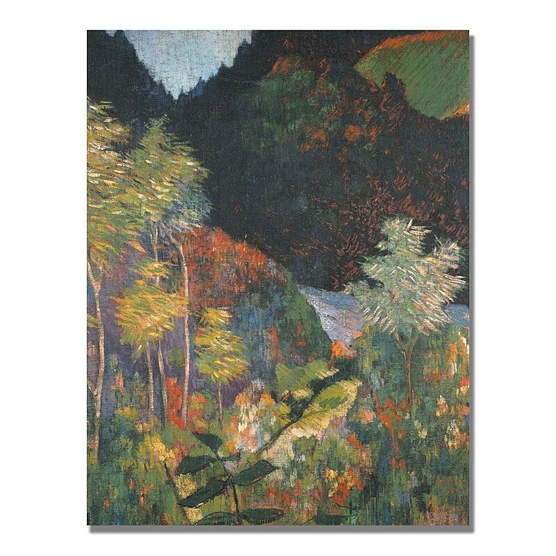 Trademark Fine Art Paul Gauguin 'Landscape' Canvas Art 18x24 Inches image 1