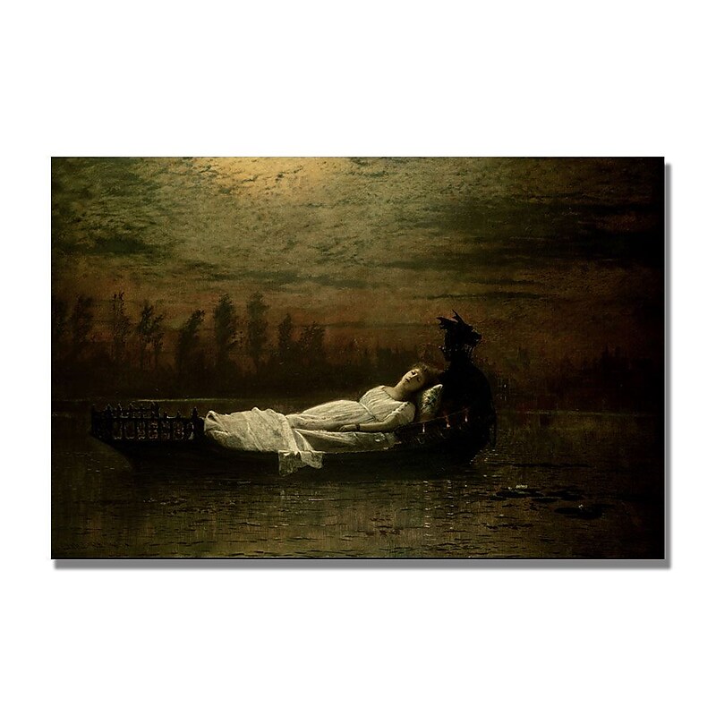 Trademark Fine Art John Grimshaw 'The Lady of Shalott' Canvas Art image 1